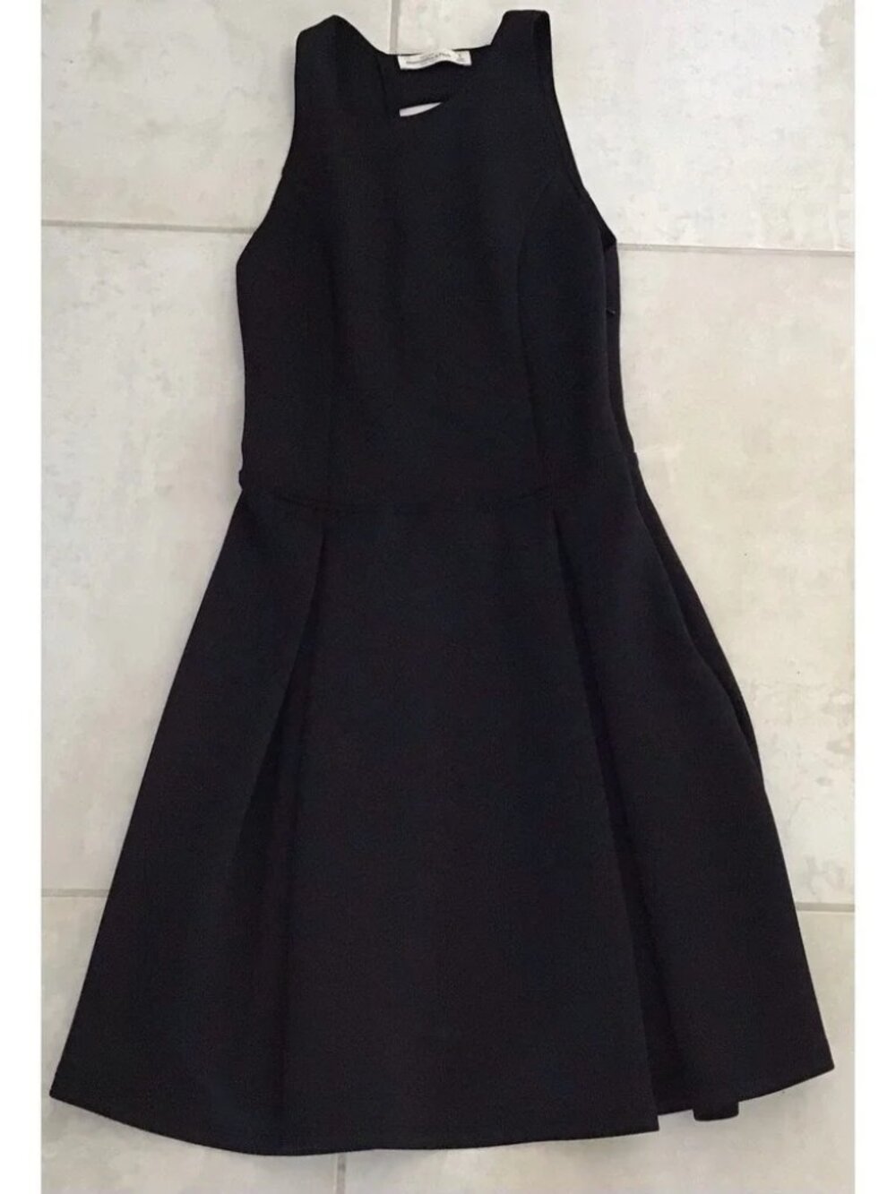Abercrombie Fitch Sleeveless Pleated Cutout‎ Black Dress Special Occasion Size S